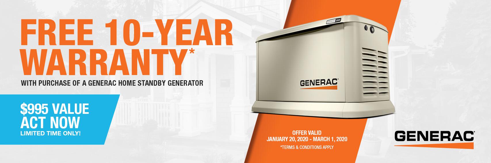 Homestandby Generator Deal | Warranty Offer | Generac Dealer | Dade City, FL